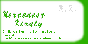 mercedesz kiraly business card
