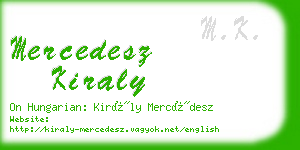 mercedesz kiraly business card